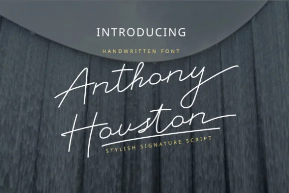 Anthony Houston Font by Rissyletter Studio — Script Handwritten Font