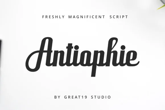 Antiophie Script Font by great19 — Script Handwritten Font