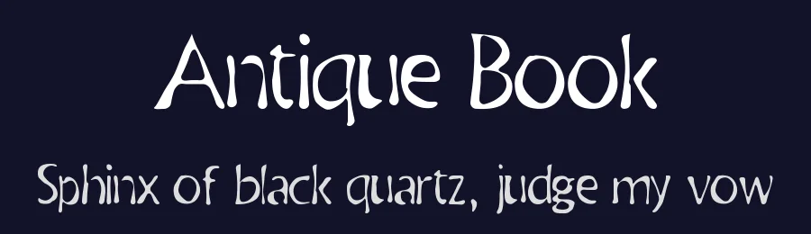 Antique Book by Woodcutter — Decorative Font — thumbnail 2