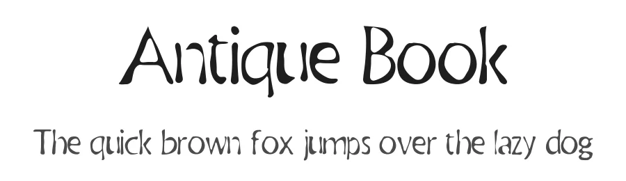 Antique Book by Woodcutter — Decorative Font