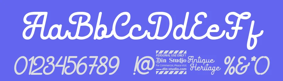 Antique Heritage by Din Studio — Decorative Font — thumbnail 3