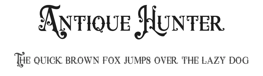 Antique Hunter by Vectorheroes — Decorative Font