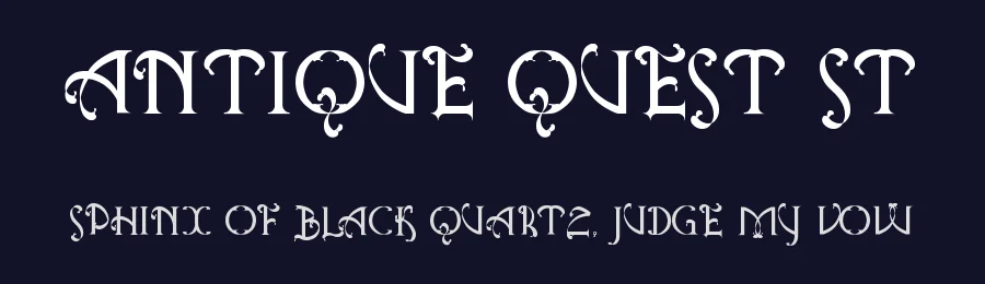 Antique Quest St by Southype — Decorative Font — thumbnail 2