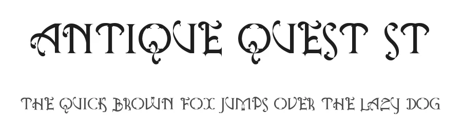 Antique Quest St by Southype — Decorative Font