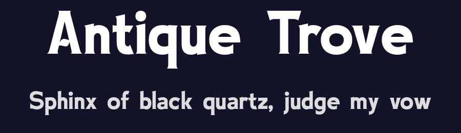 Antique Trove by Letterhend Studio — Decorative Font — thumbnail 2