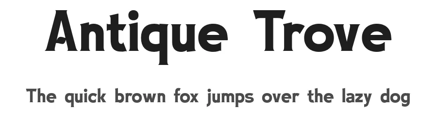 Antique Trove by Letterhend Studio — Decorative Font