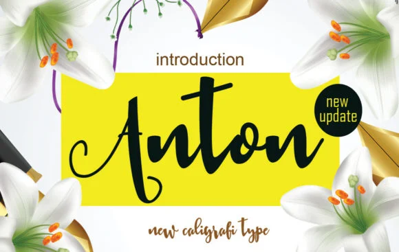 Anton Font by Sinfa.co β Script Handwritten Font