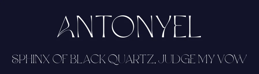 Antonyel by Riki — Decorative Font — thumbnail 2