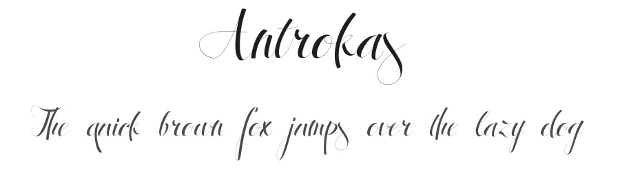 Antrokas by roci — Script Handwritten Font
