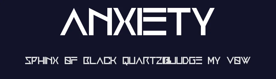 Anxiety by Geronimo Font Studios — Display Font — thumbnail 2