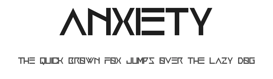 Anxiety by Geronimo Font Studios — Display Font