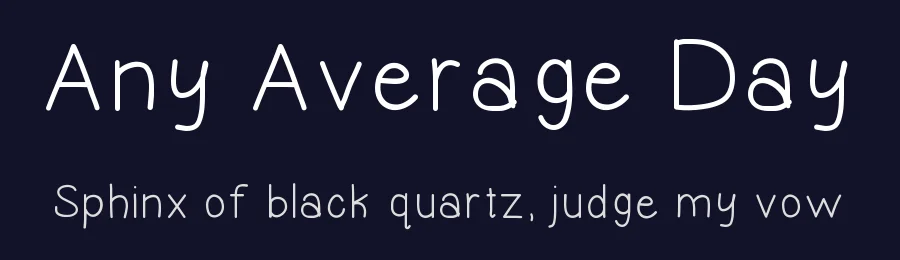 Any Average Day by Athmercl — Script Handwritten Font — thumbnail 2