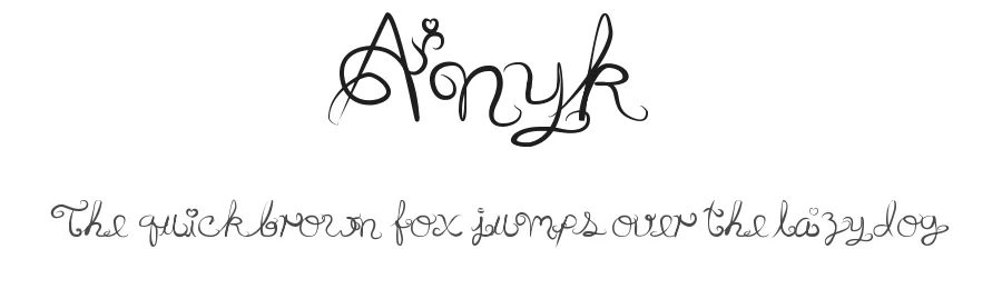 Anyk by Anyk Tejeda — Decorative Font