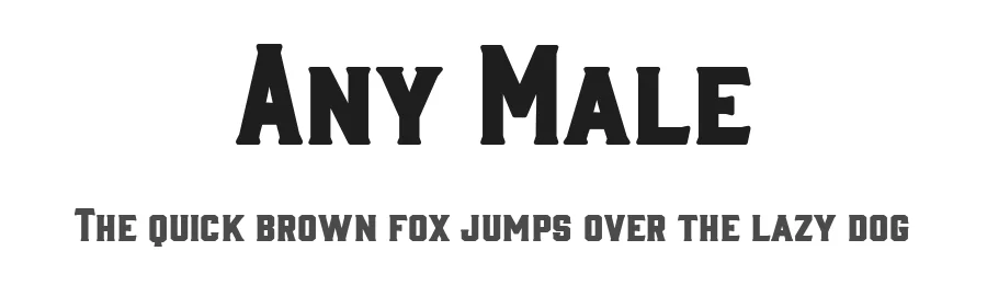 Any Male