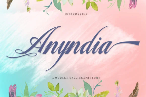 Anyndia Font by George Studio β Script Handwritten Font