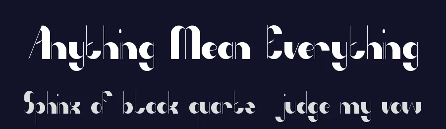 Anything Mean Everything by weknow — Decorative Font — thumbnail 2