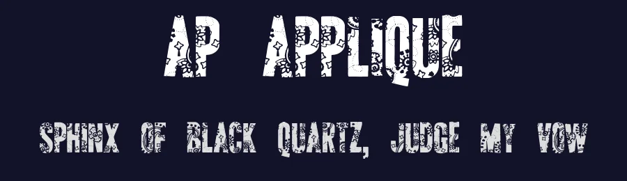 AP Applique by Arcane Palette Creative Design — Decorative Font — thumbnail 2