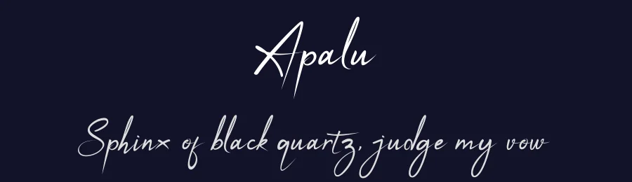 Apalu by Khurasan — Script Handwritten Font — thumbnail 2