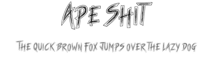 Ape Shit by JSH creates — Decorative Font