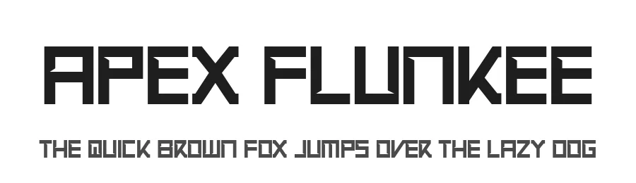 Apex Flunkee by Fontmonger — Display Font
