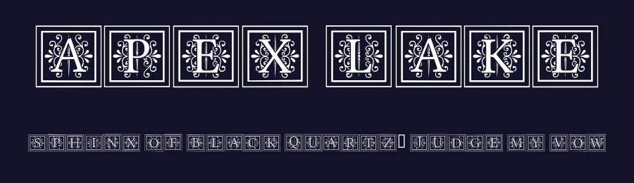 Apex Lake by JLH Fonts — Decorative Font — thumbnail 2
