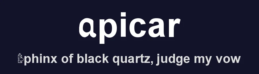 Apicar by Réal Saint-Jacques — Dingbats Font — thumbnail 2