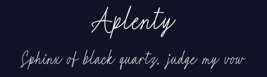 Aplenty by Letterfly Studio — Script Handwritten Font — thumbnail 2
