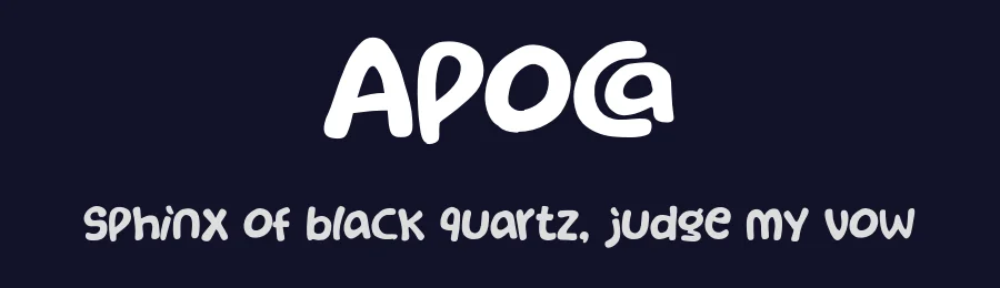 Apoca by Khurasan — Decorative Font — thumbnail 2