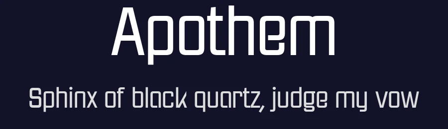 Apothem by deFharo — Sans Serif Font — thumbnail 2