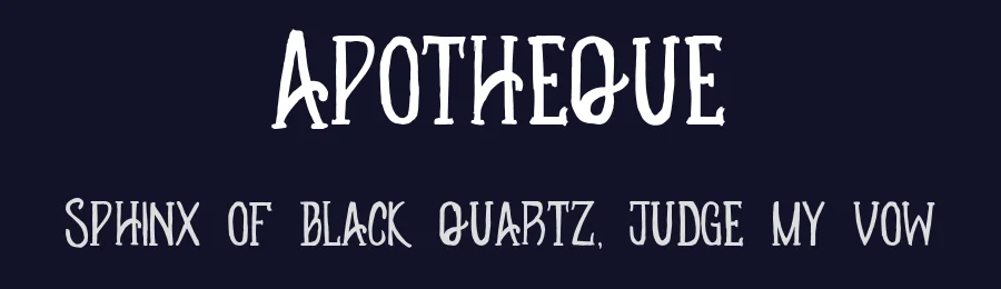 Apotheque by Bonez Designz — Decorative Font — thumbnail 2