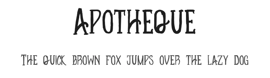 Apotheque by Bonez Designz β Decorative Font