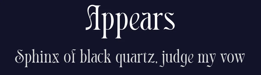 Appears by Letterhend Studio — Decorative Font — thumbnail 2