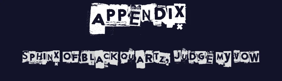 Appendix by Juha Korhonen — Decorative Font — thumbnail 2