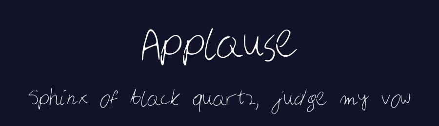Applause by Gankiewicz — Script Handwritten Font — thumbnail 2