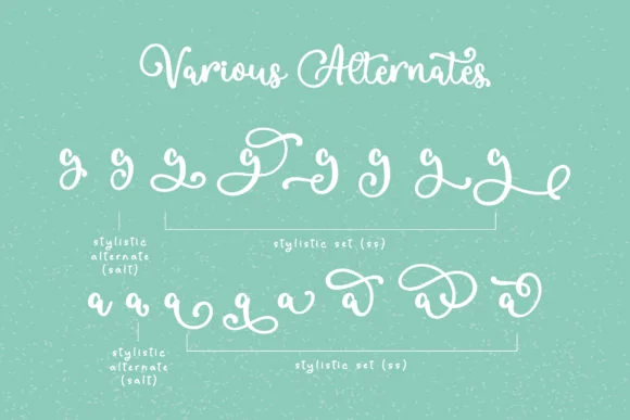 Apple and Sugar Font by etigletters — Script Handwritten Font — thumbnail 5