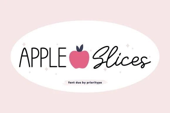 Apple Slices Font by Prioritype — Script Handwritten Font