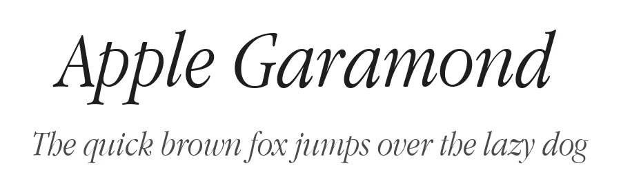 Apple Garamond