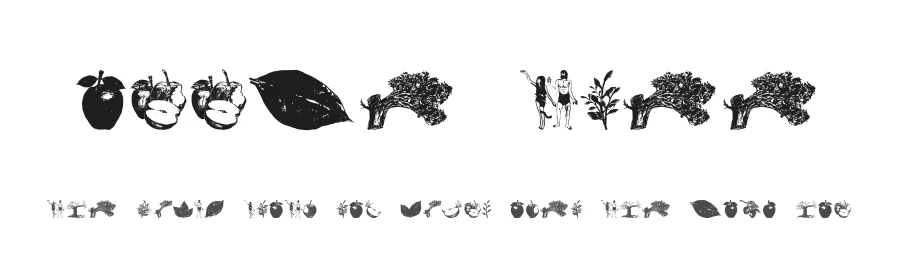 Apple Tree by FHFont — Dingbats Font