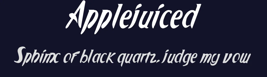 Applejuiced by Typoware — Decorative Font — thumbnail 2