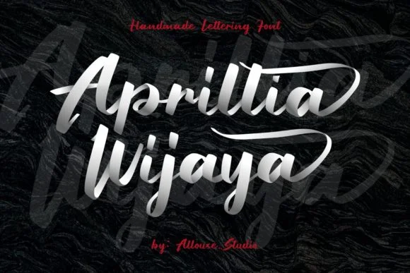 Aprillia Wijaya Font by allouse.studio β Script Handwritten Font