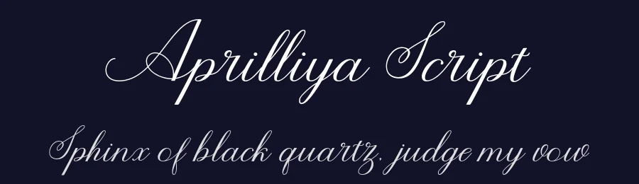 Aprilliya Script by Riza Haitami — Script Handwritten Font — thumbnail 2