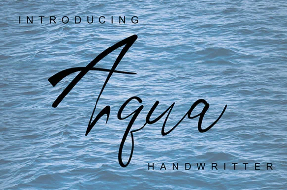 Aqua Font by andreyfontdesign — Script Handwritten Font