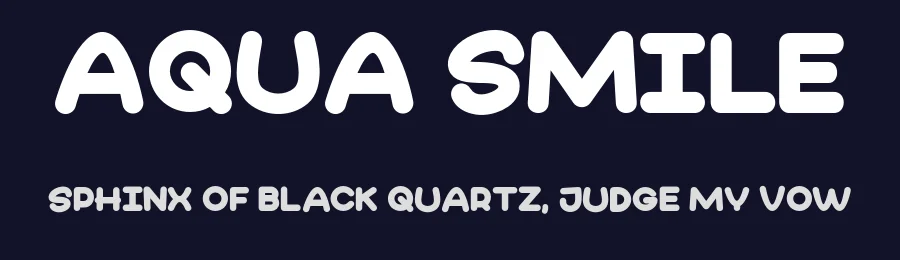 Aqua Smile by Khurasan — Decorative Font — thumbnail 2