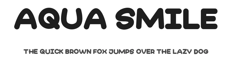 Aqua Smile by Khurasanย โ Decorative Font