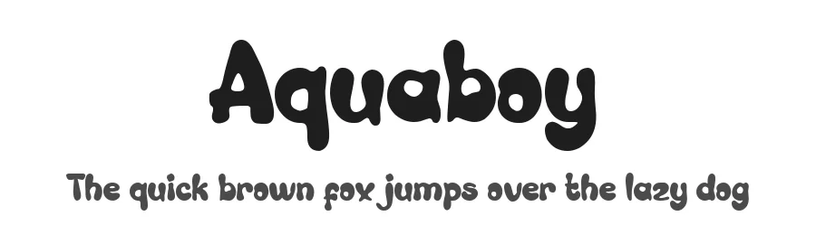 Aquaboy by Ahmad Zulfikar Ali — Decorative Font