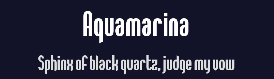 Aquamarina by Chequered Ink — Sans Serif Font — thumbnail 2