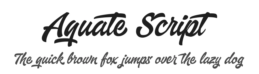 Aquate Script