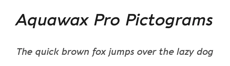 Aquawax Pro Pictograms by Zetafonts — Dingbats Font