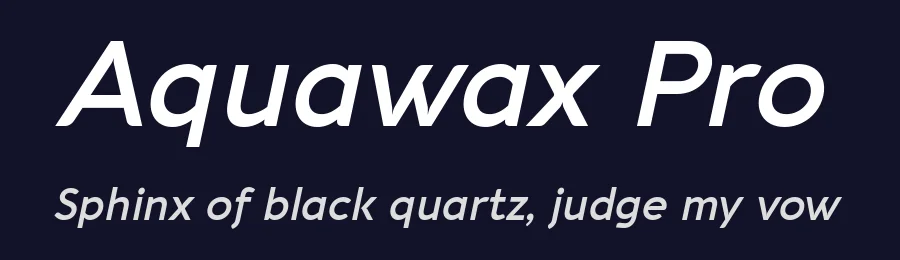 Aquawax Pro by Zetafonts — Sans Serif Font — thumbnail 2