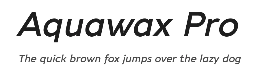 Aquawax Pro by Zetafonts — Sans Serif Font